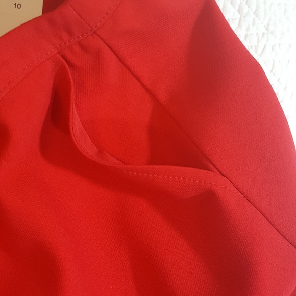 Red Loft A Line Skirt with Pockets - Picture 3 of 5